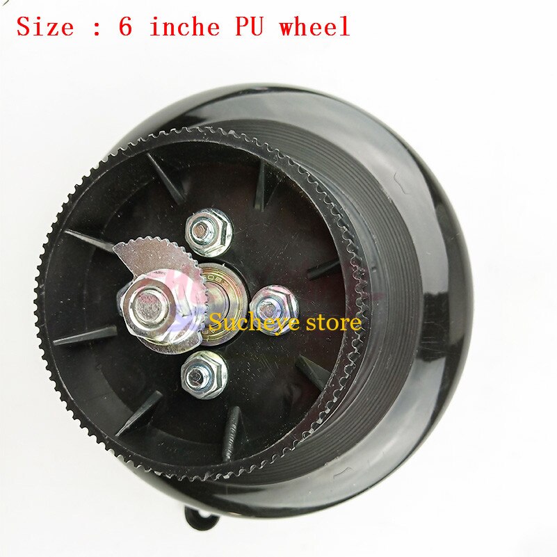 Rueda de PU de 6 pulgadas para patinete eléctrico, rueda de 140mm, Fácil plegado, patinete eléctrico, bicicleta, parte delantera y trasera para niños