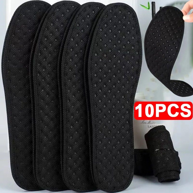 2/6/10 stücke Deodorant Fuß Einlegesohlen Bambus Holzkohle Einsatz Leichte Atmungsaktive Dünne Sport Schuh Pad Saug Schweiß Einlegesohle
