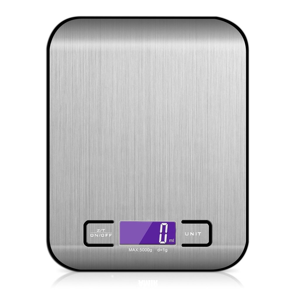 Digital Kitchen Scale Multifunction Rechargeable Food Scale with LCD Display High Accuracy Portable Food Scale: Black
