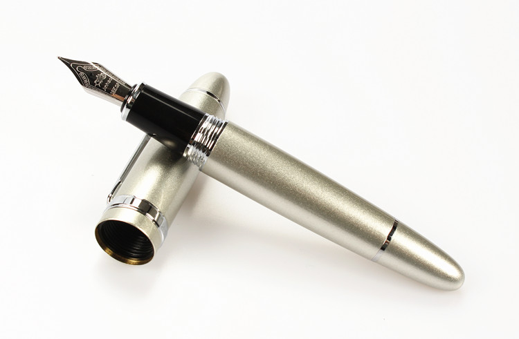 Jinhao 159 18 kgp 0.7mm medium bred spids fyldepen 8 farver til vælg metal blæk pen: T