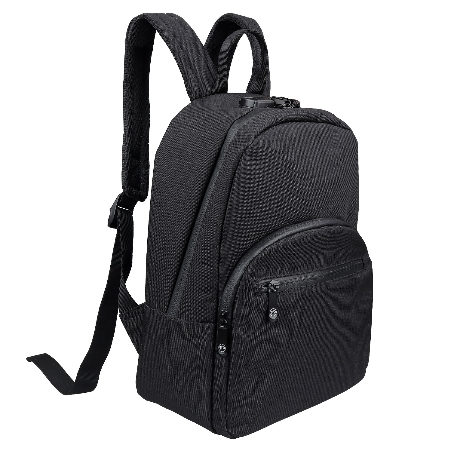FIREDOG-Mini mochila a prueba de olores con cerradura para hombre y mujer, bolsa de almacenamiento de viaje, a prueba de olores: Black
