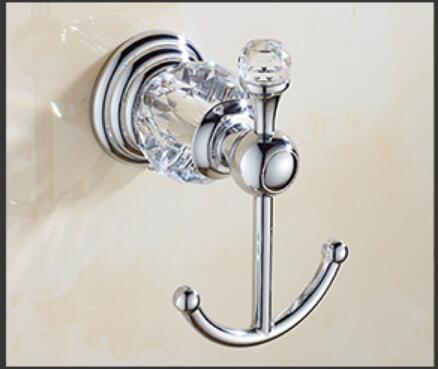 Handdoekhaken aan de muur, goud/chroom, kledinghaak van messing, handdoekhouder, badkamerhaak: Chroom