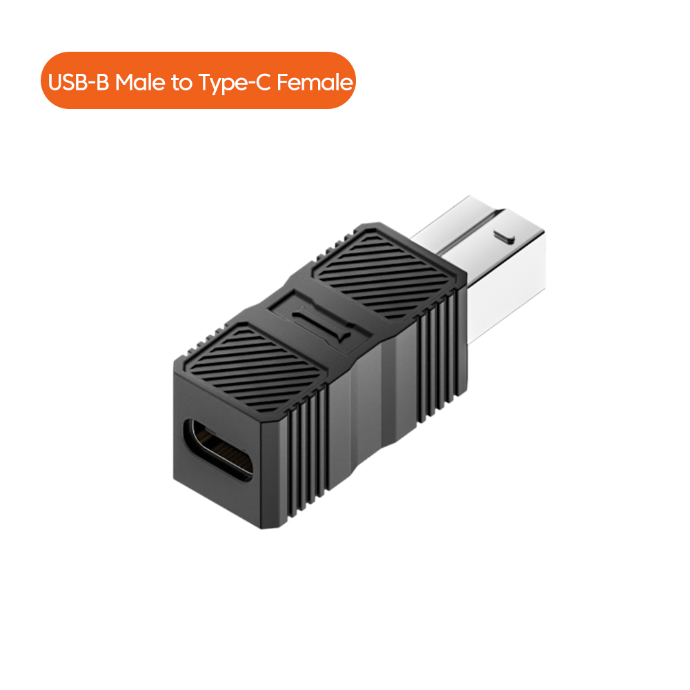 Usb -b 3.0 skrivaradapter typ-c till b fyrkantig portkonverterare anslutning hårddiskhölje kopiatoröverföringsadapter: Röd