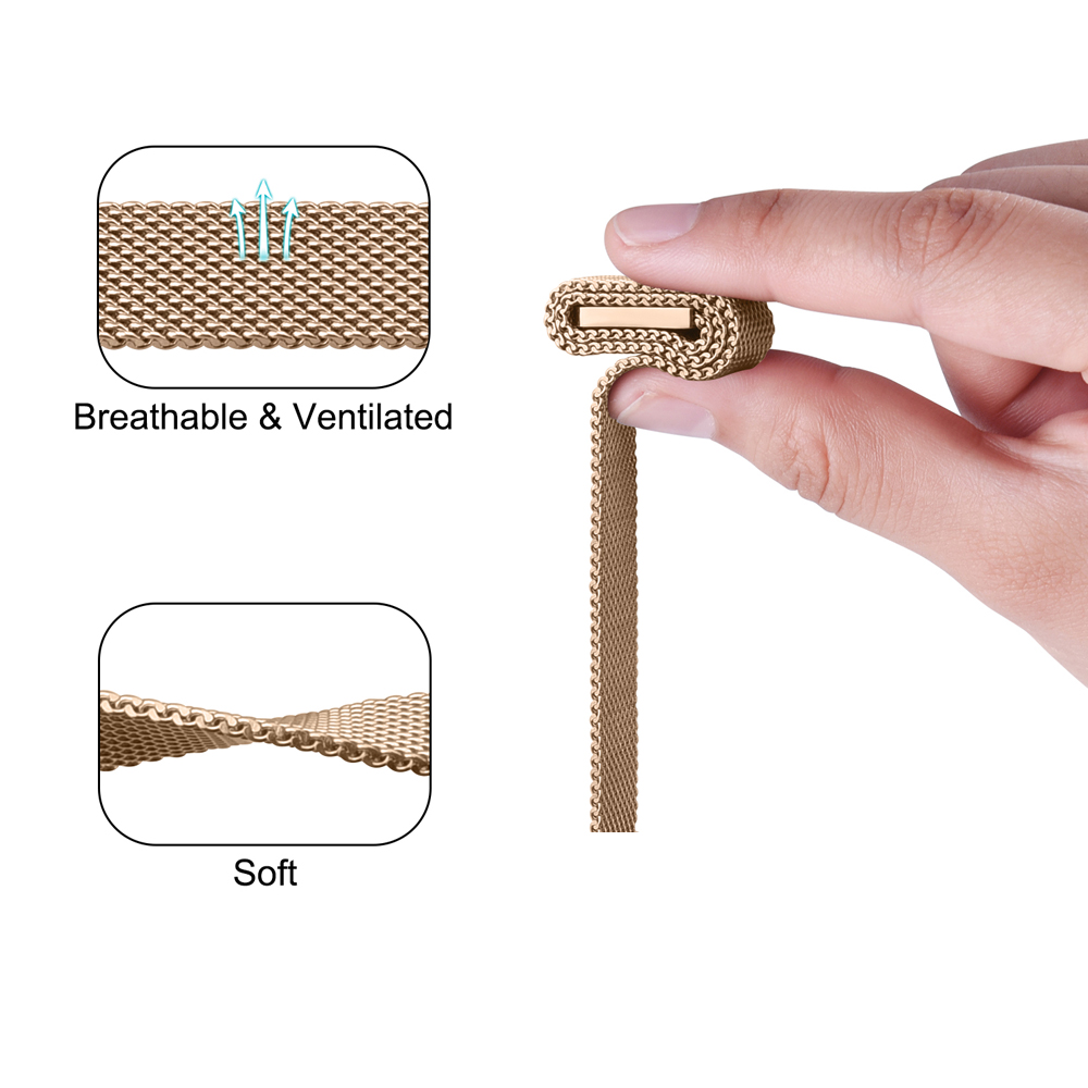 Milanese Strap Watch Band For Fitbit HR/Fitbit Alta Metal Magnetic Loop Band Replacement Bracelet For Fitbit Alta Watchband