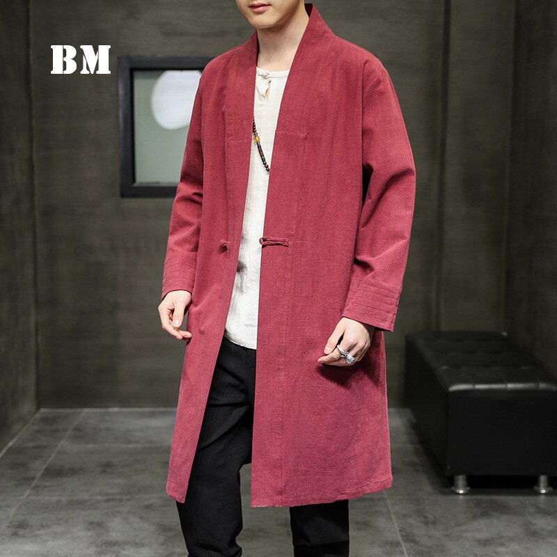 Traditional Chinese Clothing For Men Robe Hanfu Plus Size Black Gown Jacket Harajuku Traditional Dresses Male Cardigan