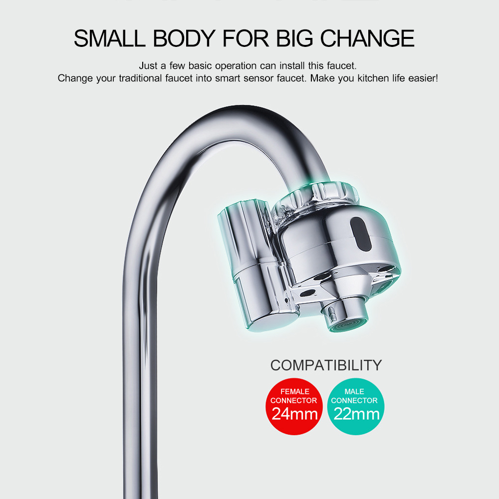 Vandhane smart berøringsfri håndvaskarmatur automatisk sensor vandhane håndfri vandhaner til vandhaner til hjemmekøkkenbadeværelse