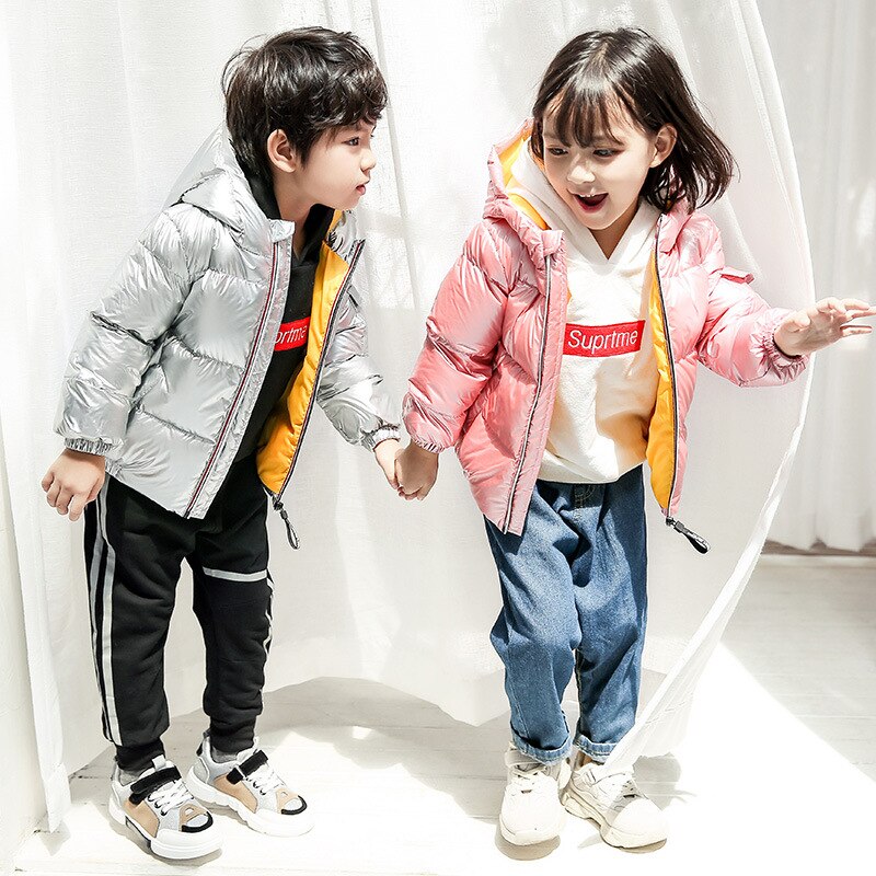 Chaquetas de plumón gruesas para niños y niñas, abrigos cálidos a la , prendas de vestir de 2 a 11 años, Otoño e Invierno