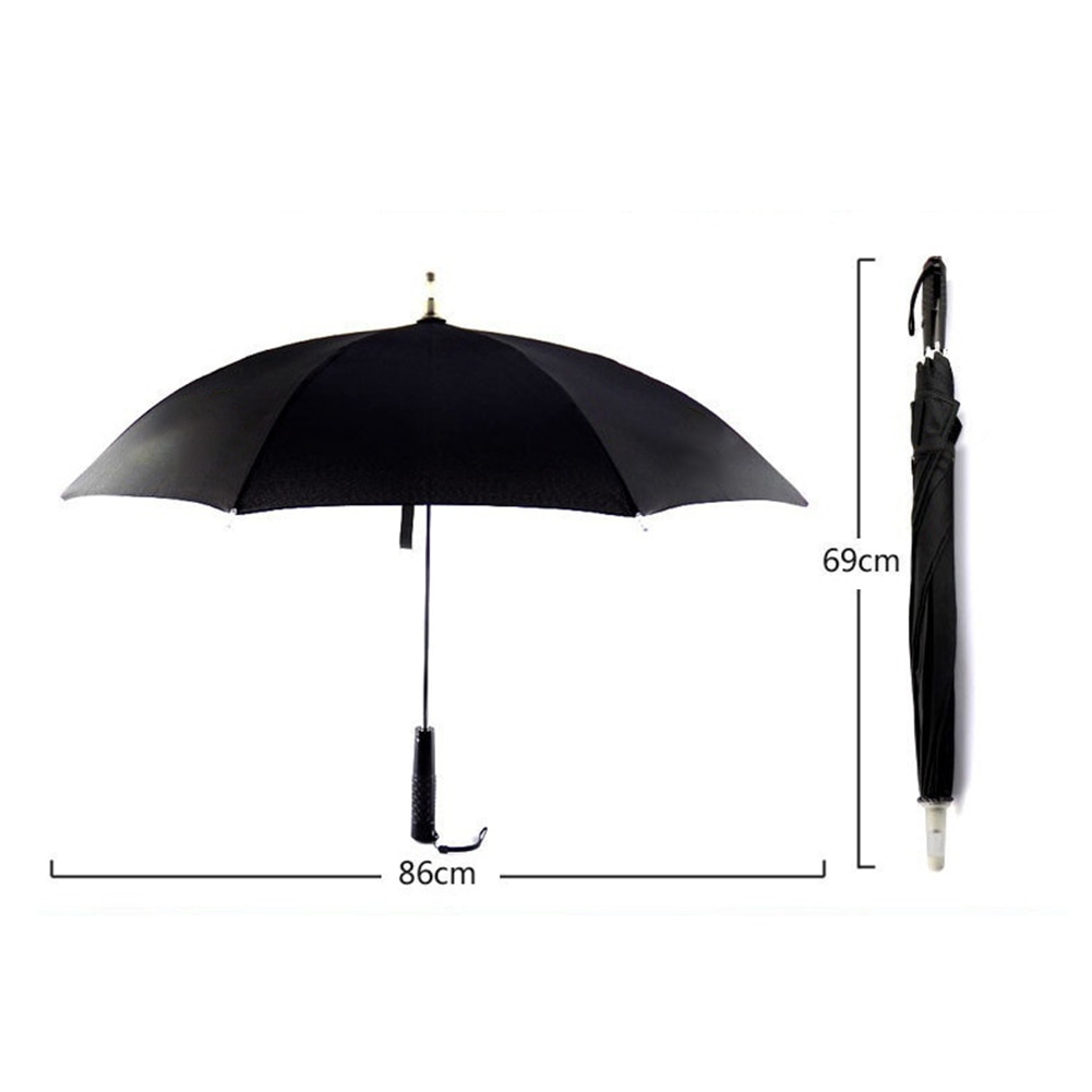 Long Handle Umbrellas LED Light Transparent Unbrella For Environmental Shining Glowing Umbrellas Party Activity props