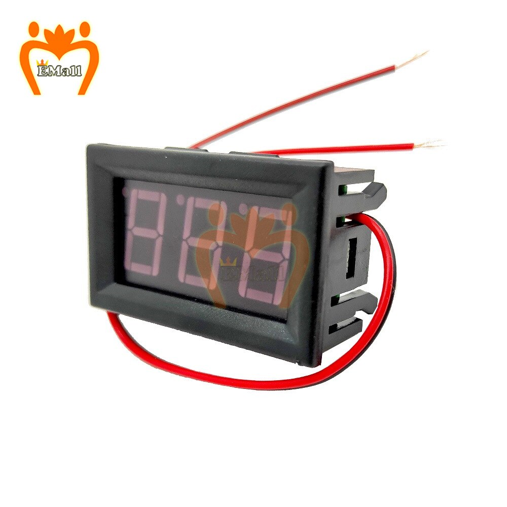 Digital Voltmeter DC 5V to 120V 2 Wire Digital Voltmeter Voltage Panel Meter For Electromobile Motorcycle Car LED Display Gauge