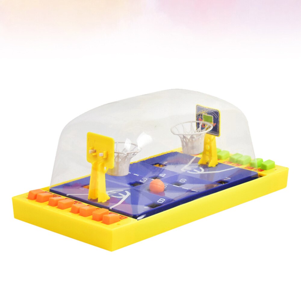Finger Playing Game Parent-child Interactive Basketball Field (Yellow)