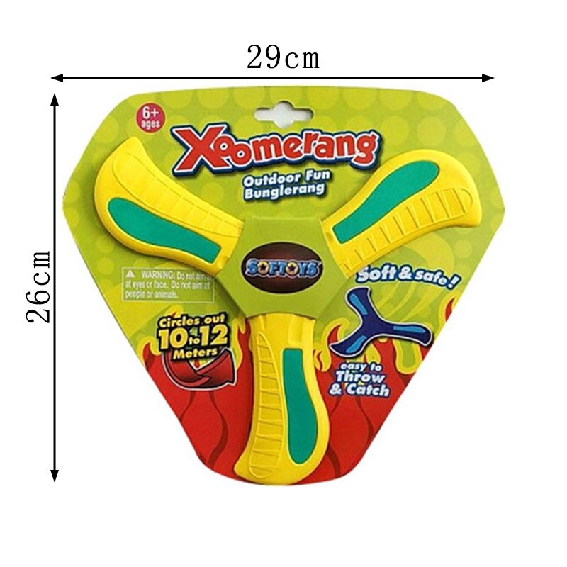 1Pcs Eva Outdoor Boomerang Baby Speelgoed Familie Interactieve Grappig Outdoor Sport Speelgoed Leuk Cadeau Voor Kinderen: YELLOW