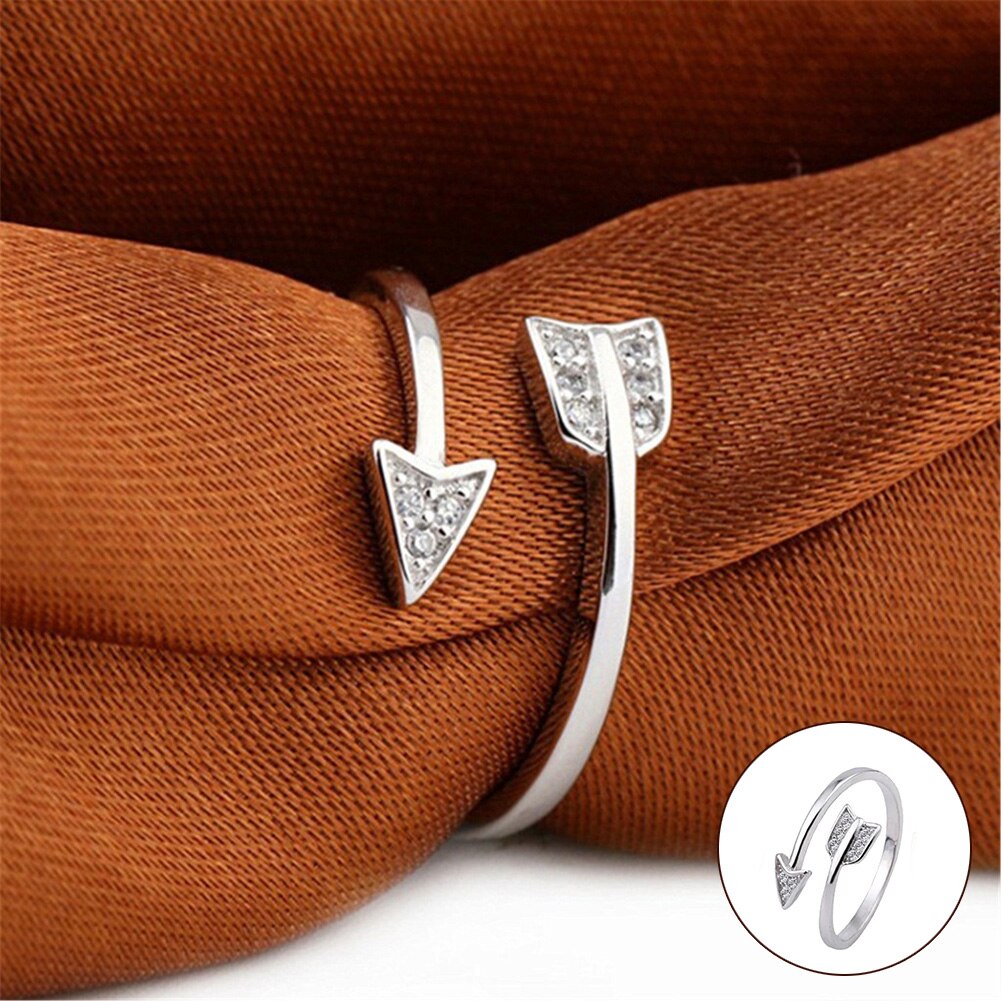 Party Jewelry Comfortable Fabala Woman/ Man Arrow Couple Ring Adjustable Ring Woman Engagement Plated Finger Rings