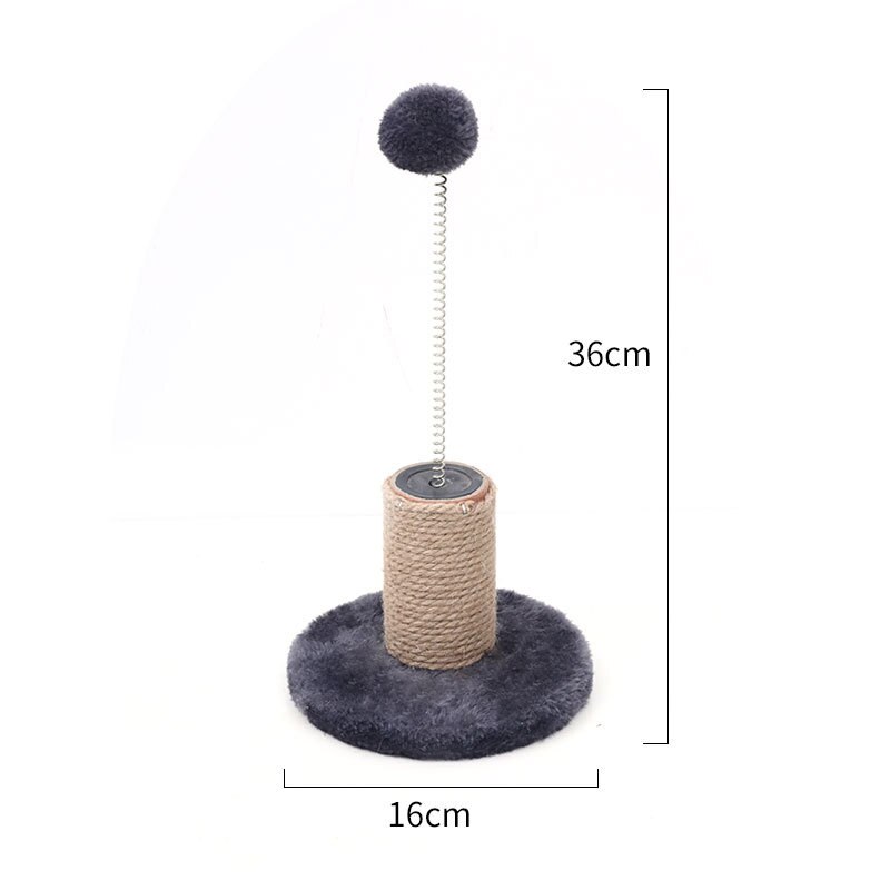 Pet Cat Scratching Post Cat Climbing Frame Pet Interactive Toys for Cats Kittens Sisal Scratch Pole Cat Jumping Scratcher: 7