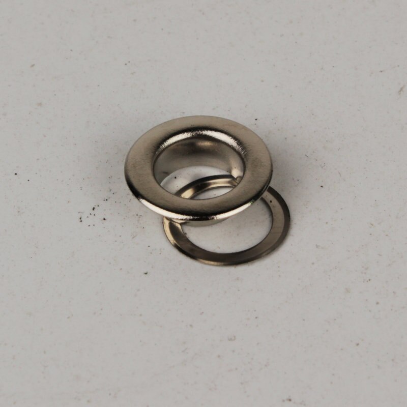 300set 10MM COPPER Antique Silver eyelets buttons clothes accessory handbag findings: Silver