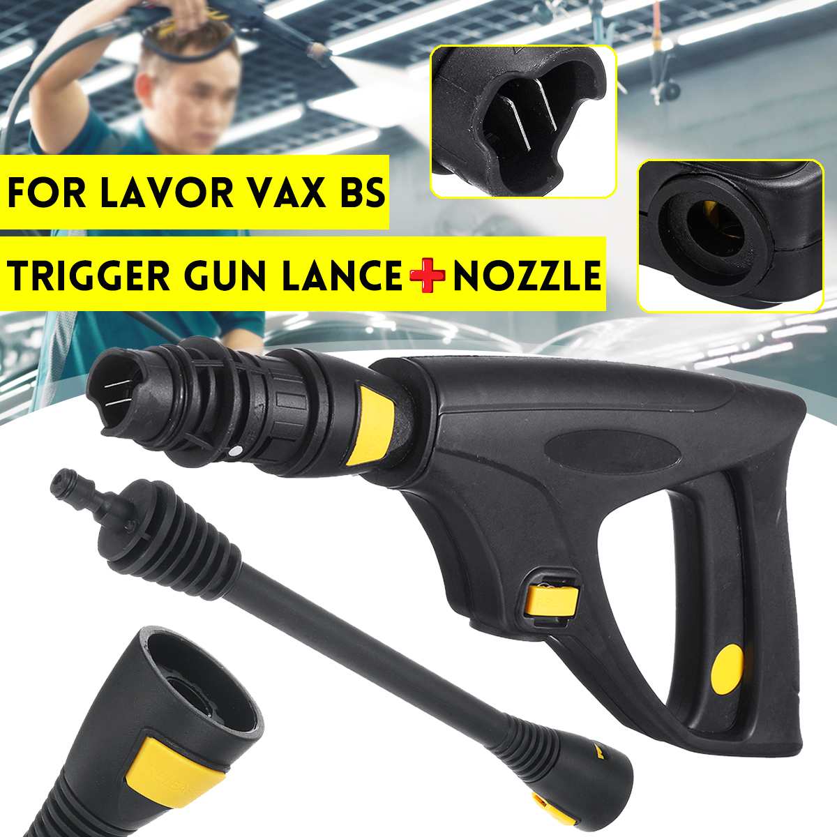 Högtryckstvätt avtryckarpistoler lans + munstycke 160 bar /16 mpa för lavour vax bs