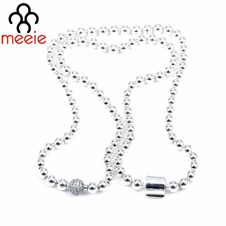 Authentische 925 Sterling Silber Charme Halskette Original Es Ist EINE Halskette Auf Es Schmuck Für frauen Hochzeit DIY schmuck