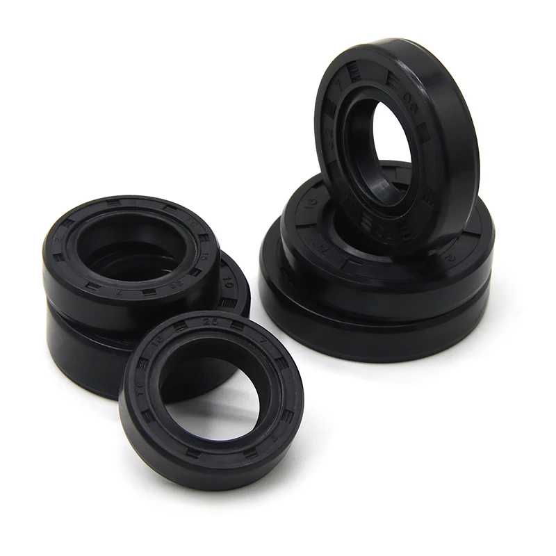 Sello de aceite ID 16mm NBR TC-16x24/26/28/30/32/35/40x4/5/7/8/10mmm sellos de aceite de doble labio de eje de caucho de nitrilo