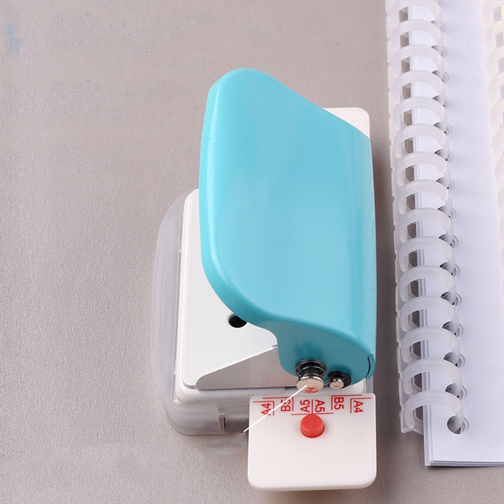Perforadora de 26 agujeros para libreta de papel A4, perforadora manual DIY para planificador feliz, perforadora de papel tipo T con anillo de disco