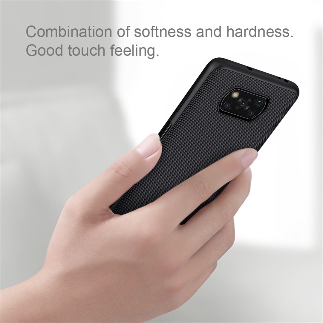 Voor Xiaomi Poco F3 X3 Pro X3 Nfc Case Nillkin Geweven Business Nylon Fiber Materiaal Weven Back Cover Voor Poco x3 Nfc Case