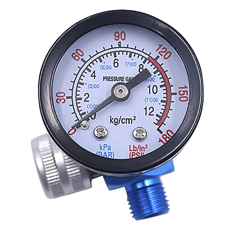 Painting Pressure Regulator Pneumatic Pressure Gauge Painting Gas Pressure Controller, G1 / 4 with Meter