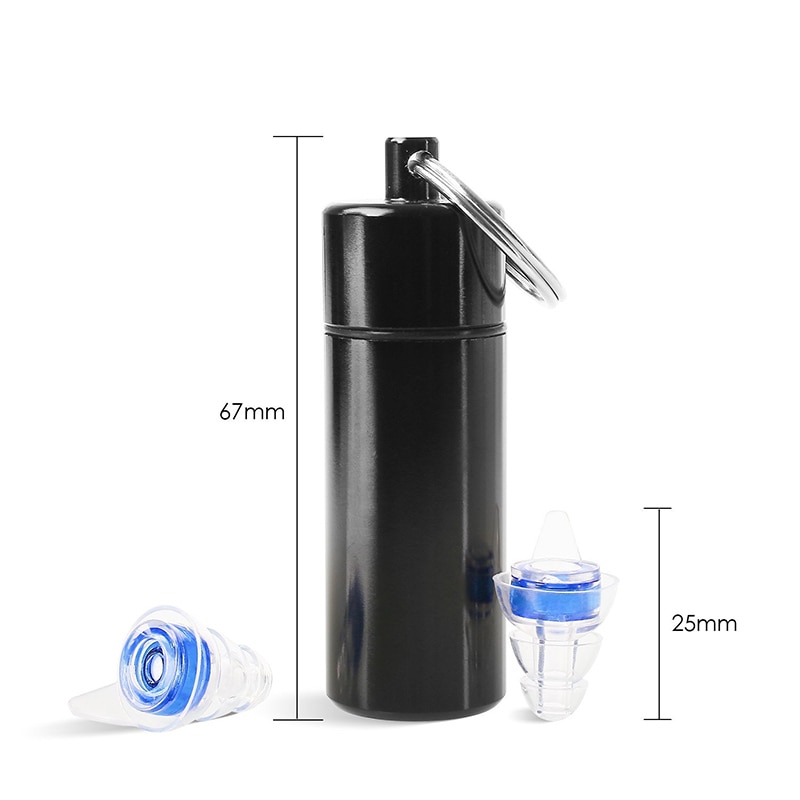 Hörselskydd öronproppar genomskinliga mjuka silikonöronproppar för musik motorcykel sova  p9