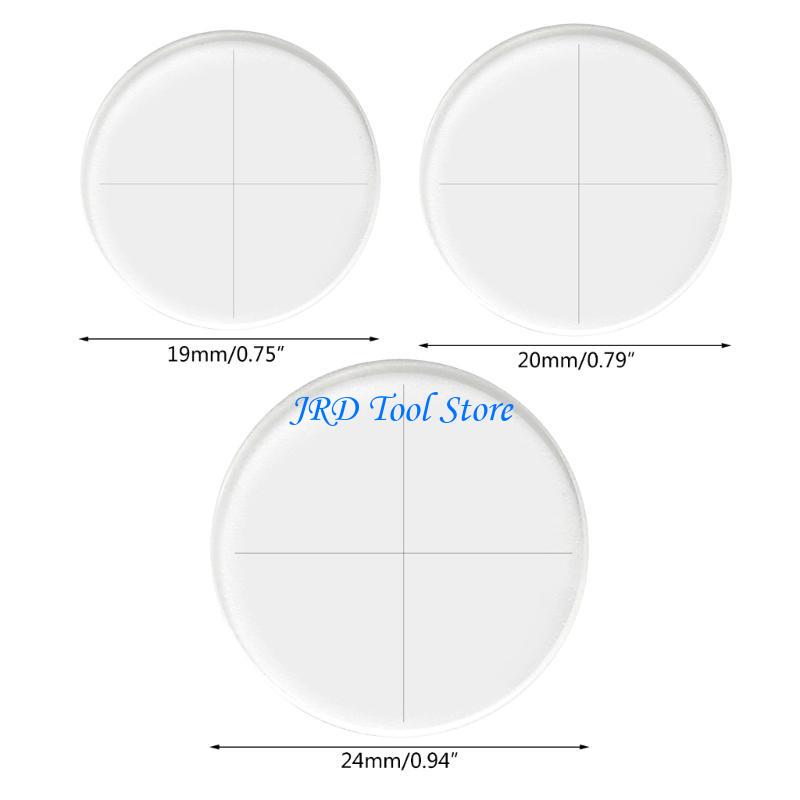 A2ud mikroskopglas med diameter , 19/20/24mm objektglas, riktmedel, kalibreringslinjal, mikrometer