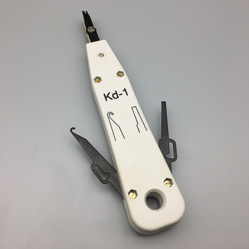 Red krone lsa-plus punch down verktøysett med sensor for telekomtelefon  rj11- leder ethernet-nettverk cat 5 rj45- kabel: Kd -1