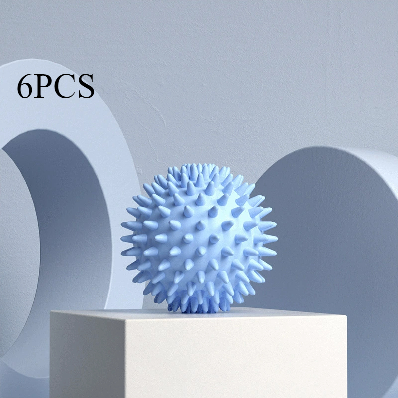 Anti-wrap laundry ball round pure white magic cleaning drum washing machine laundry dryer balls washing machine cleaner: green