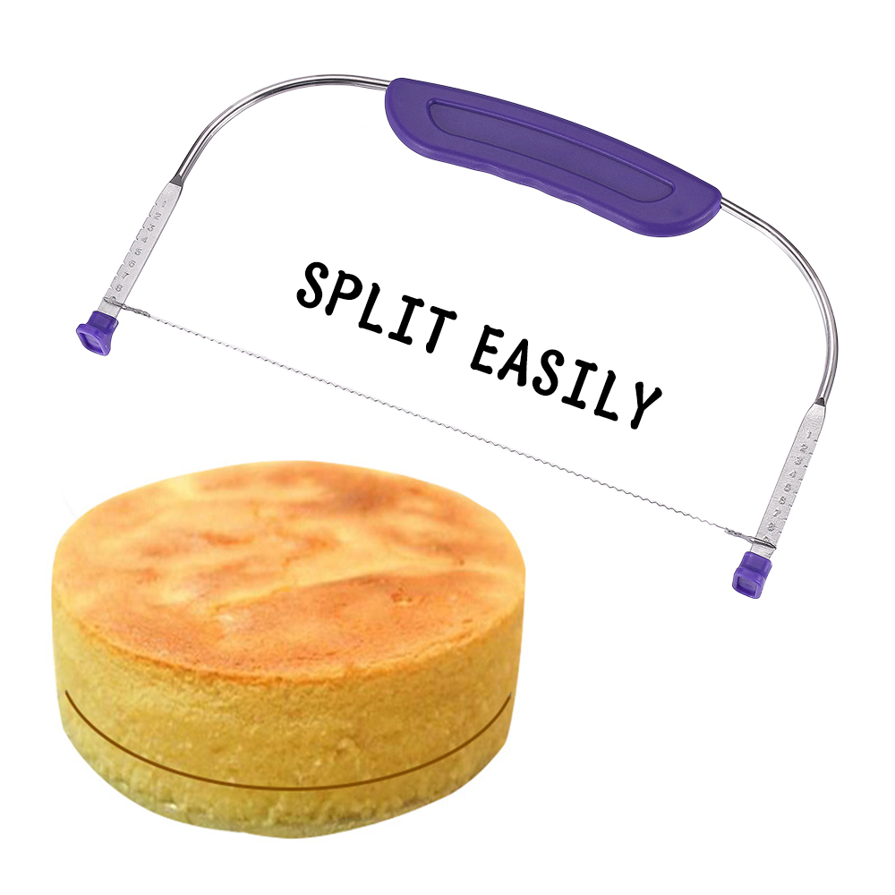 Adjustable Stainless Steel Cake Slicer Kitchen Accessories Single Line Cake Layerer Bakeware Bread Slicer Pastry Cutting Tools