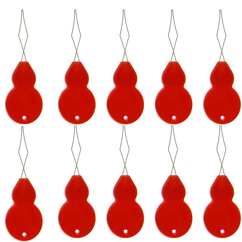 Enhebrador de agujas, herramienta de inserción de puntadas para máquina de coser, herramientas de costura de hilo automático, accesorios de costura hechos a mano, 10 Uds.: Amarillo claro