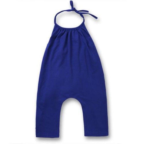 Mode Baby Boy Meisje Katoenen Romper Baby Peuter Kind Band Jumpsuit Outfit Zomer Strappy Overalls Rompertjes Baby Kleding 1-5Y: blue / 5T