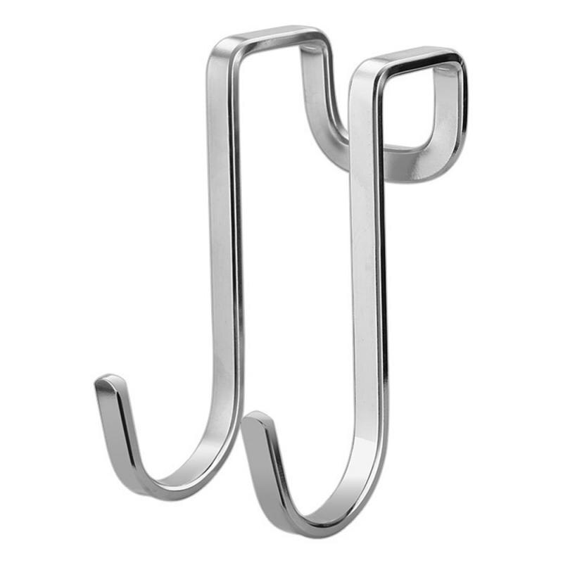 Stainless Steel Double S Shape Hook For Kitchen Bathroom Door Metal S Hooks Hanging Hanger Storage Racks Organizer Accessories: Default Title
