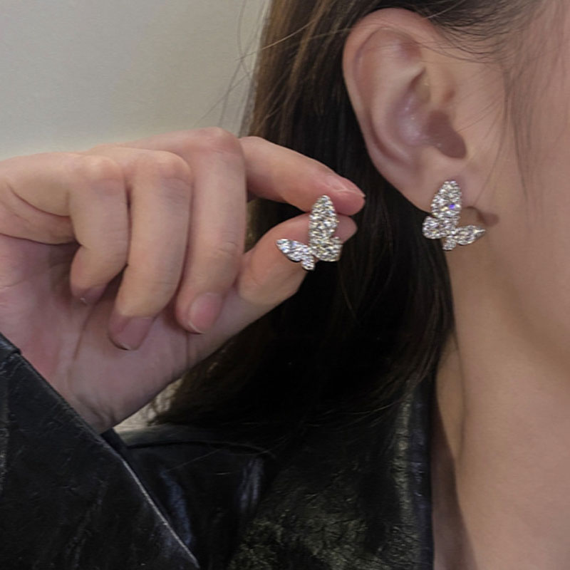 Y2K gotisch Strass Kreuz Ohrringe Kpop Zirkon Kreuz Tropfen Ohrring für Frauen Grunge Egirl Ohrringe Schmuck Zubehör: Rötlich braun