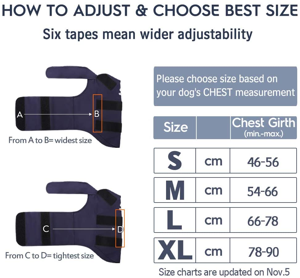 Harnais pour chien soutien émotionnel | Veste calme anxieuse, gilet de Protection contre le Stress, gilet pour chien, fournitures d'animaux, chemise pour grands chiens