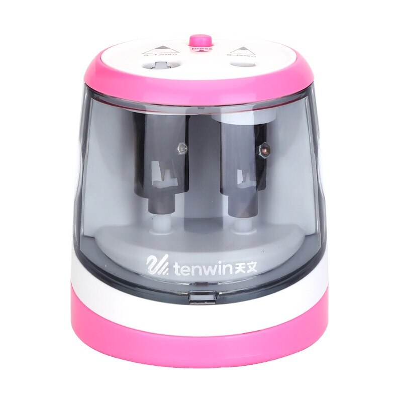 Automatic Electric Auto Pencil Sharpener Two-hole Battery Operated Sharpener 6-12mm Diameter Writing and Drawing Pencils Tools