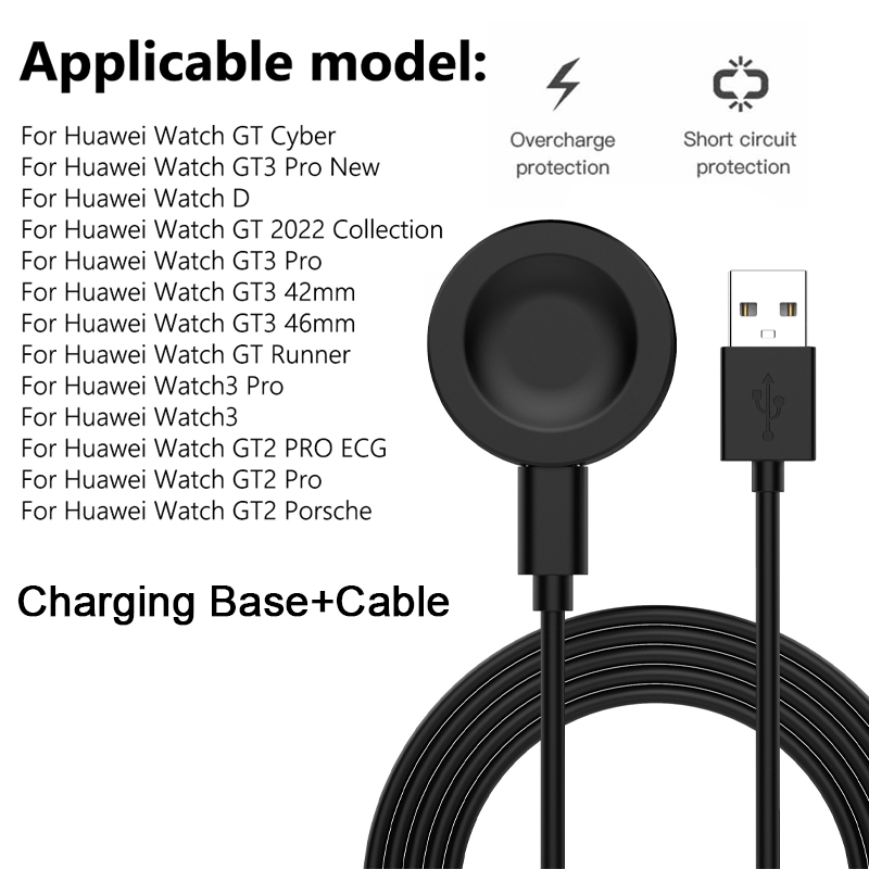 Magnetische oplader voor Huawei Watch GT GT2 GT2e Honor Watch Magic 2 Draadloze snellaadkabel voor Huawei Watch 3 GT3 GT2 PRO