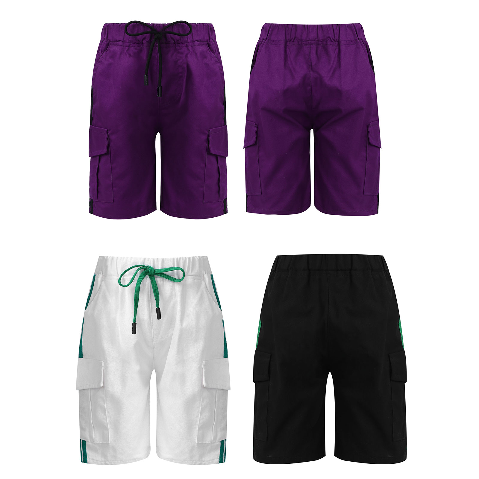 Pantaloncini da bambino Casual tinta unita pantaloni elastici in vita da ragazzo pantaloni estivi al polpaccio pantaloni per bambini pantaloni morbidi vestiti quotidiani per bambini