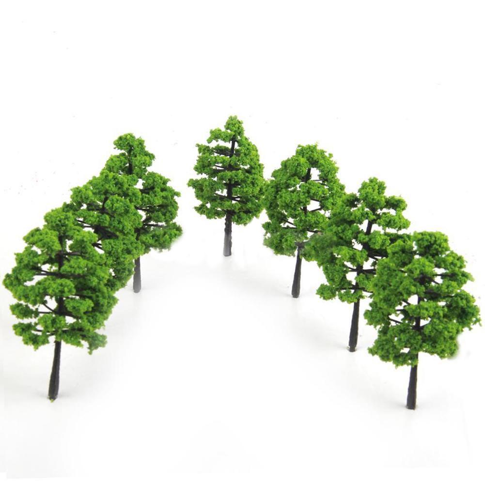 20 Model Trees Train Railroad Diorama Wargame Park Scenery Green Plants Decor