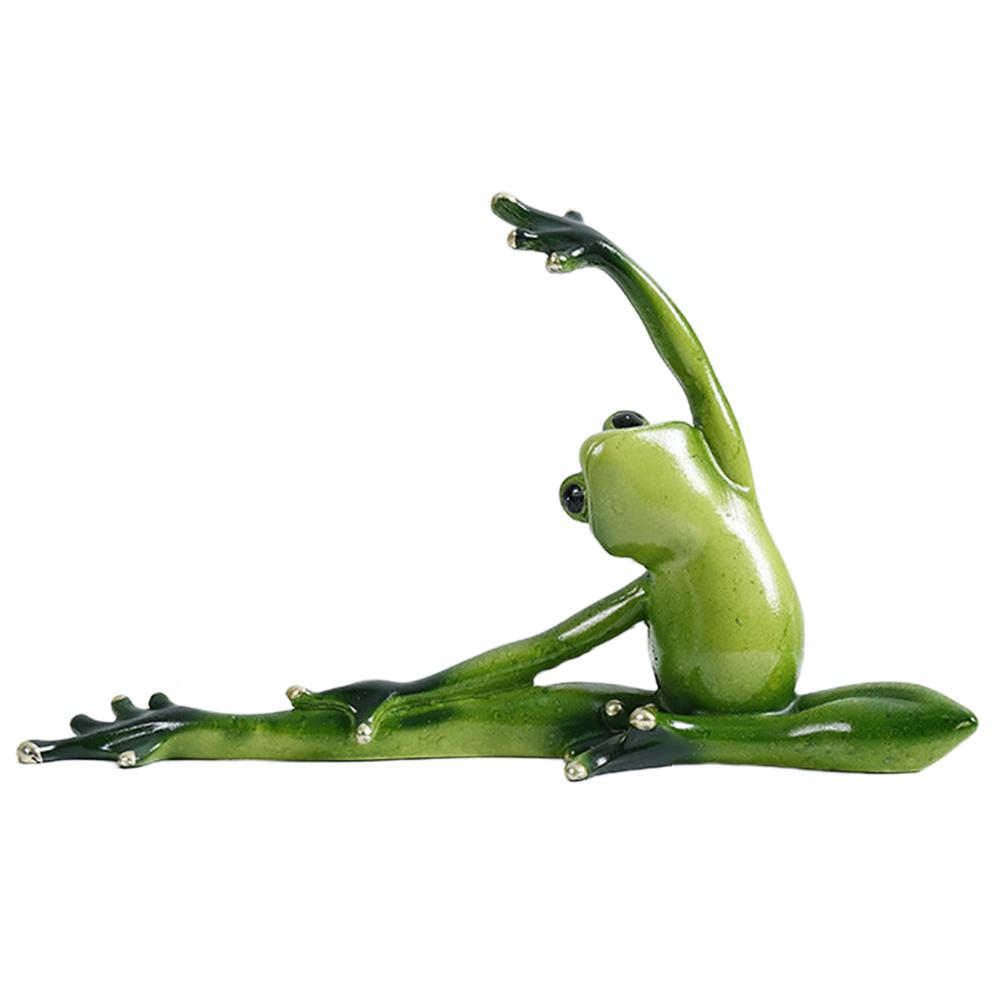 Figurines de Yoga nordique en résine grenouille | Décorations artisanales de jardin nordique, ornements de magasin d'animaux pour porche, accessoires de décoration pour la maison