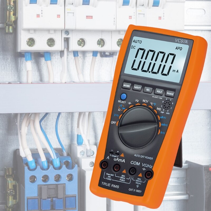VC97A Digital Multimeter Auto Range DC AC 1000V DMM Voltage Current Meter Diode 23GB