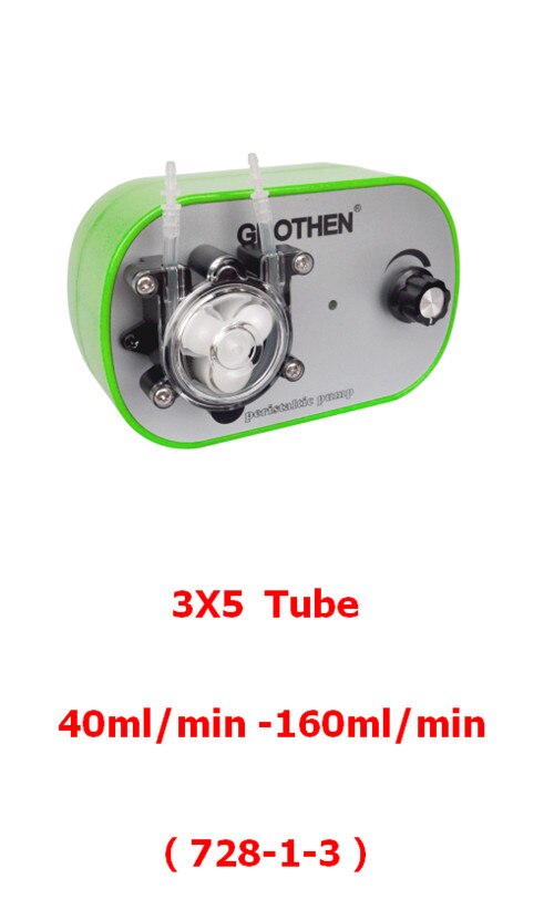 Adjustable Peristaltic Pump Amount Adjustable, High Precision, Small Peristaltic Pump, Liquid Pump GROTHEN 10ml/min to 160ml/min: 12V / US