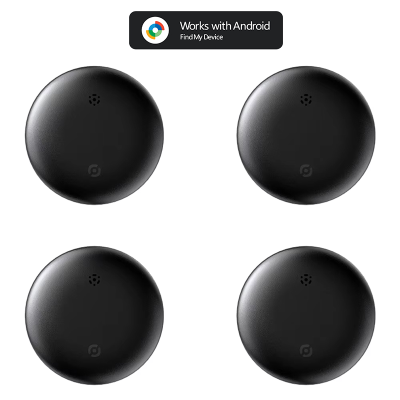 Mini-Tracker Bluetooth Google Find My Device Tragbarer Ortungsgerät Schlüsselverlustprävention IP67 Wasserdichte Geräte nur für Android: Orange