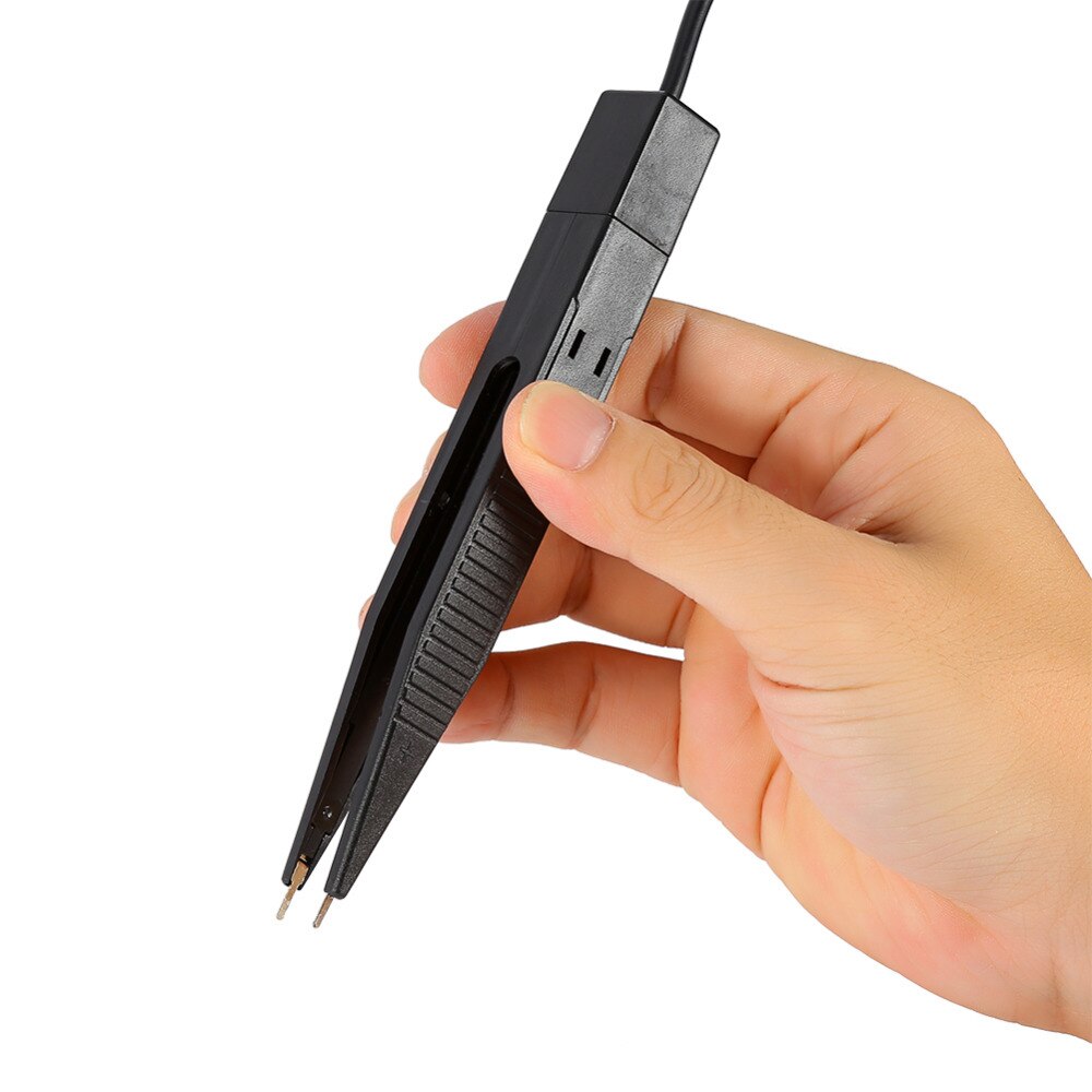 Capacitor Resistance Meter Measure Tools SMD Test Clip Meter Probe Tweezers Resistor Multimeter Capacitor Inductor Tester Probe