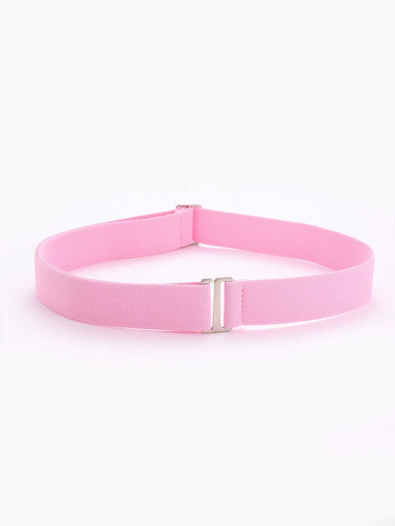 1pc elastische, comfortabele en verstelbare antislipbroekriem voor dames, past op de meeste maten: Roze