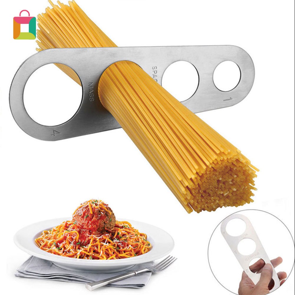 Detaljer om rustfrit stål legeret spaghettimåler pasta nudelmål kog nem at bruge hyggeligt