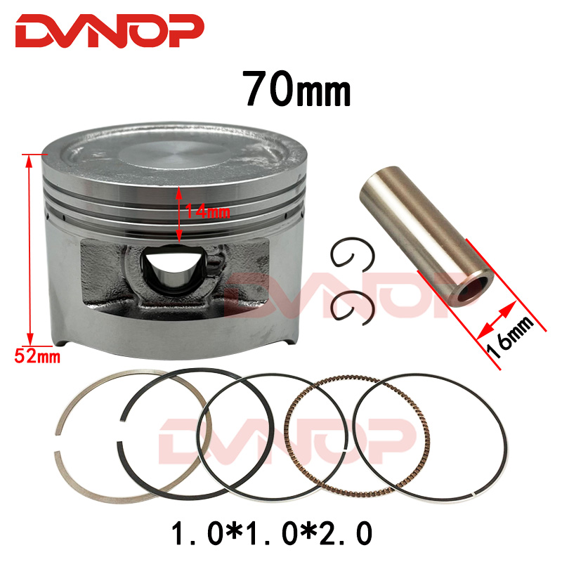 ZONGSHEN CBB250 WELS 70mm piston ring pin with balance shaft KAYO dirt pit bike atv accessories: Dark Grey