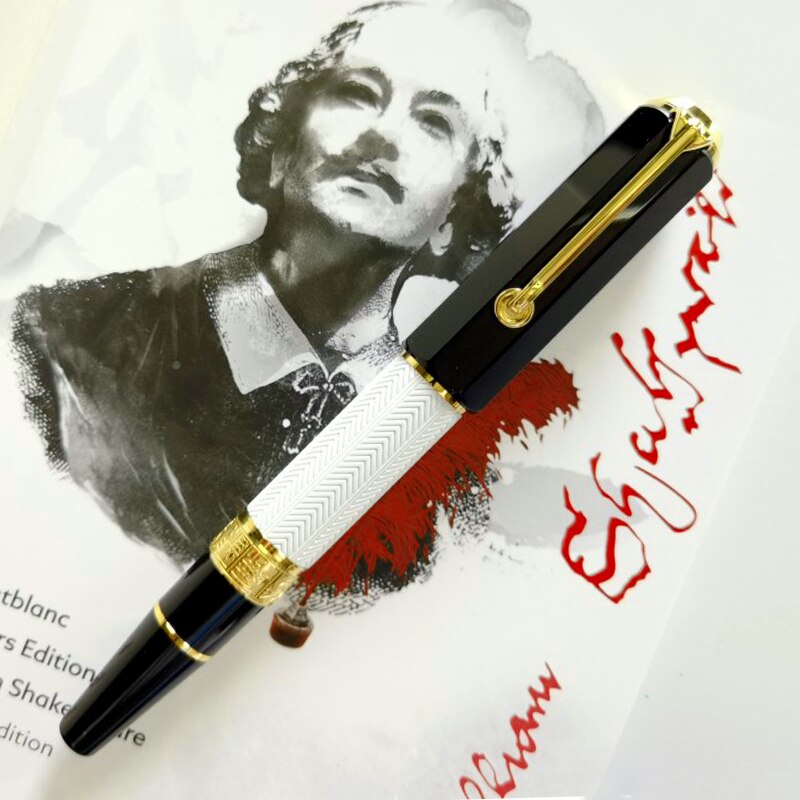 Pluma estilográfica de lujo para hombre y mujer, pluma de tinta de lujo MB, gran escritor, William Monte, metal, romero, blanc, sin caja, novedad de 2022