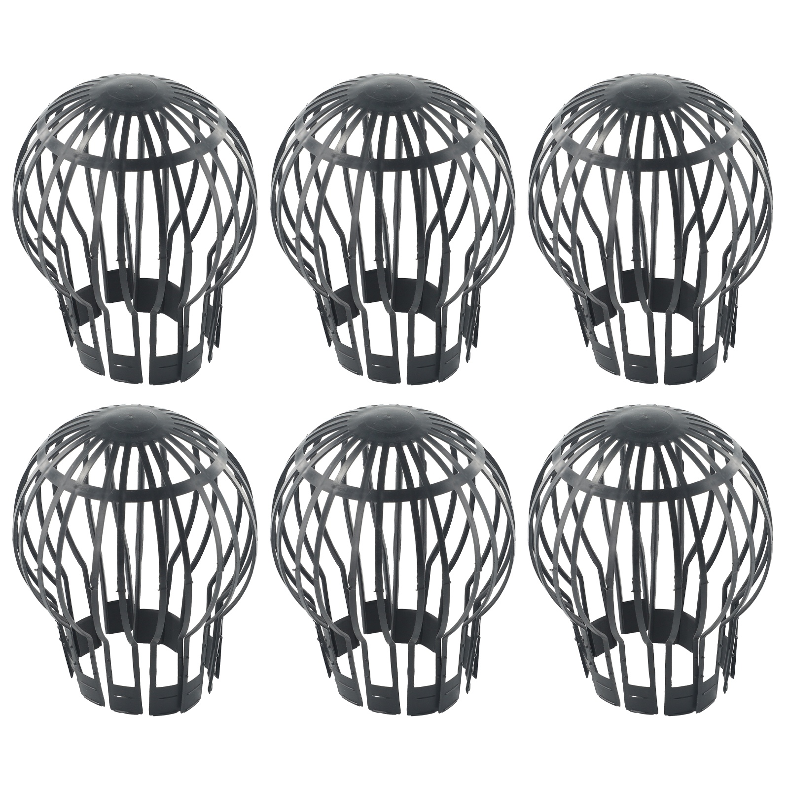 2/4/6 Stuks Regenpijp Filter Dak Afvoerputje Outdoor Afvoer Cover Goot Balkon Drainage Sloot Anti-Blocking mesh Cover ﻿: Licht Geel