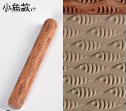 Chzimade træ polymer ler værktøjer akryl forme rullende præget blomst skulptur ler værktøjer: 5