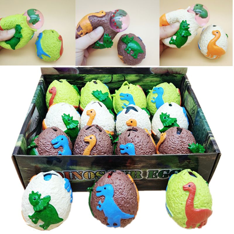 Verrassing Dinosaurus Eieren Anti Stress Druif Bal Squeeze Relief Vent Speelgoed Kinderen Speelgoed 19QF